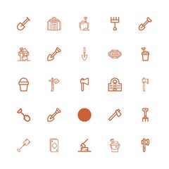 Editable 25 spade icons for web and mobile