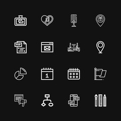 Editable 16 ui icons for web and mobile