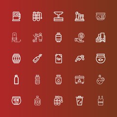 Editable 25 tank icons for web and mobile