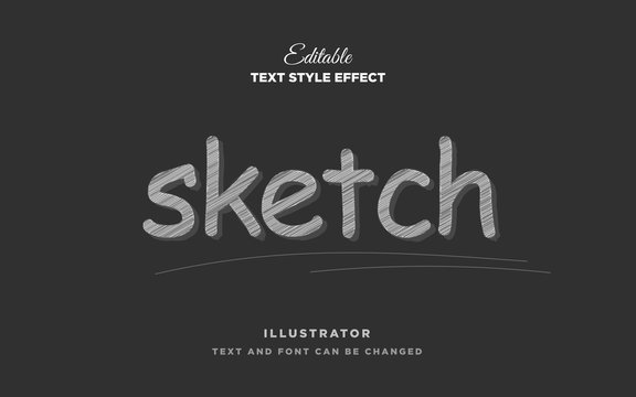 pencil sketch text style