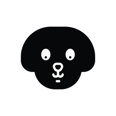 Black solid icon for pet 