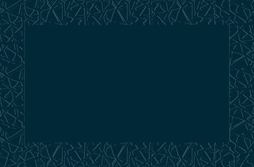 Digitally Created Image With Border Design In Green Color