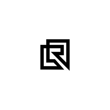 LR L R Letter Initial Logo Design