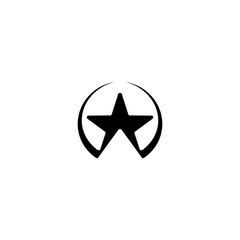 Star Initial Logo Design Vector