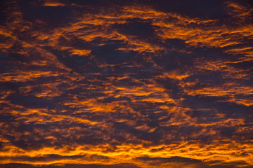 Fototapeta premium Sky with red clouds at sunrise