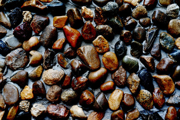 background of precious stones