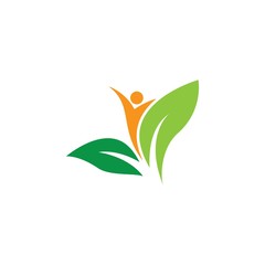 Ecology logo vector icon