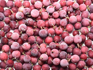 Frozen berries background close-up food fruit