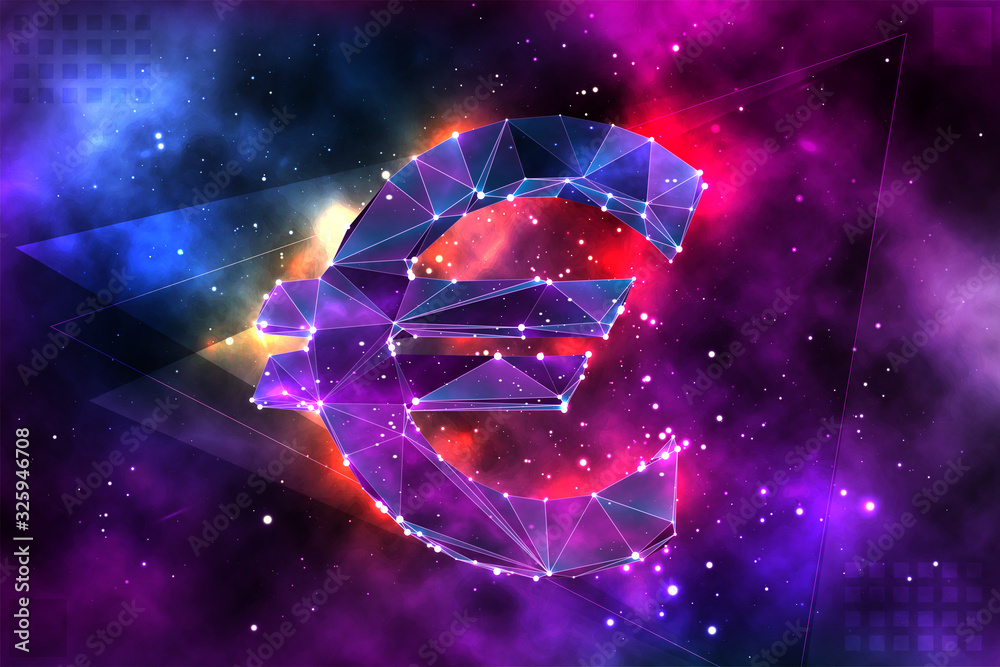 Wall mural vector 3d object on space background