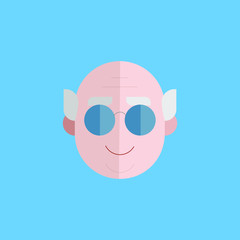 Obraz premium Vector Avatar Man flat design Perfect for web design,banner,Presentation design eps 10