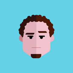 Vector Avatar Man flat design Perfect for web design,banner,Presentation design eps 10
