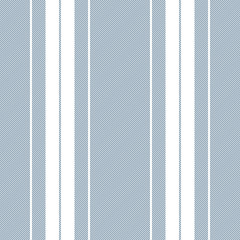 Stripe pattern seamless vector. Blue and white vertical textured lines for summer dress, bed sheet, trousers, duvet cover, or other modern textile print.