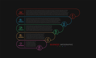 Design elements of business infographics. Set of 3D infographics.