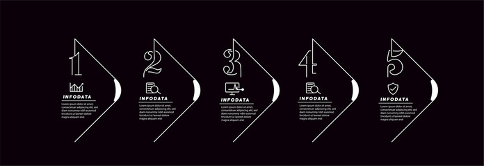 Design elements of business infographics. Set of 3D infographics.