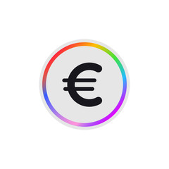 Euro -  Modern App Button