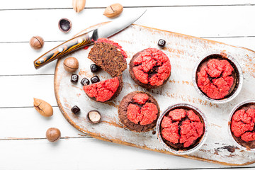 Delicious muffins or cupcake