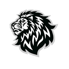 Fototapeta na wymiar Lion Head Logo Vector Illustration