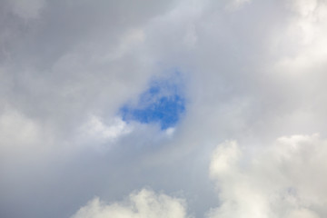 Picturesque textured clouds in the sky at the daytime
