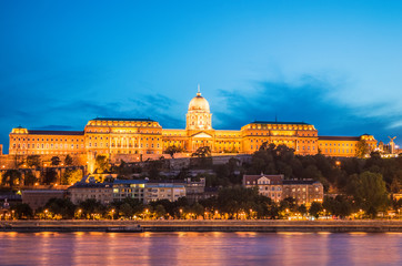 Fototapeta na wymiar Buda Castle at Night