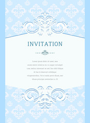 Elegant design invitation of curves