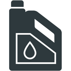 car oil black icon on white background