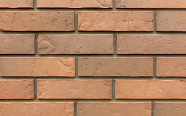 Bricks in the wall of the house.
