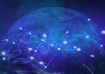  IT ビジネス　ネットワーク　背景素材　