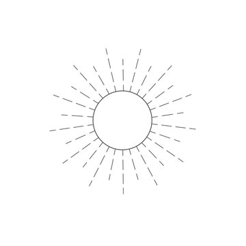 Logo design element with Sun.