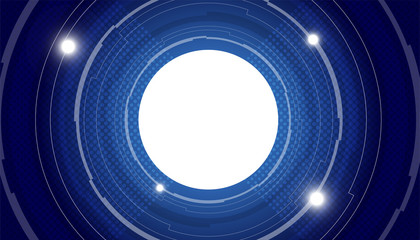 Blue Technology Abstract Background with Copy space