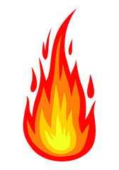 Vector colors fire icon