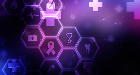 2D illustration medical structure background