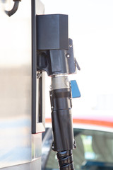 Detail of the compressed natural gas (CNG) dispenser.