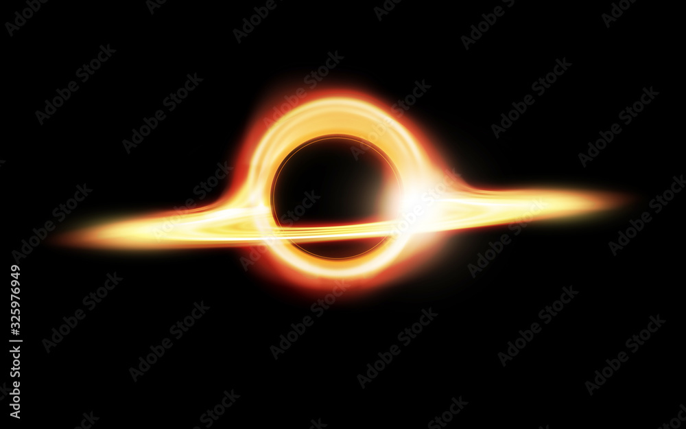 Wall mural black hole