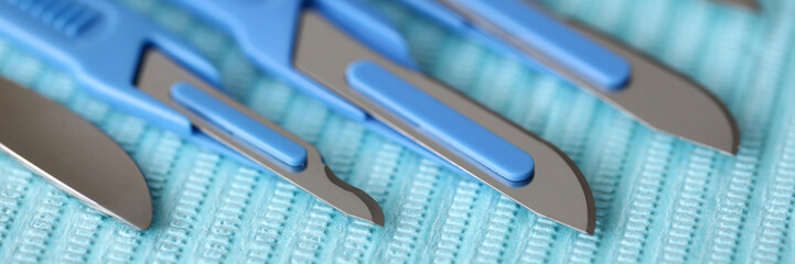 Sharp and modern surgical scalpels