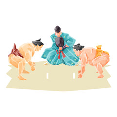 大相撲力士イラスト