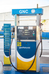 Image of a compressed natural gas (CNG) dispenser.