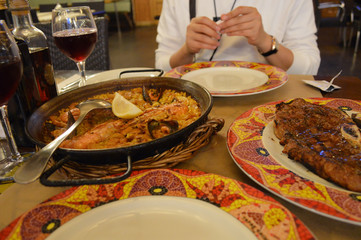 Delicious food in the restaurant