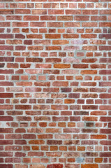 old red brick wall texture background