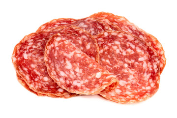 In Scheiben geschnittene, ungarische Salami
