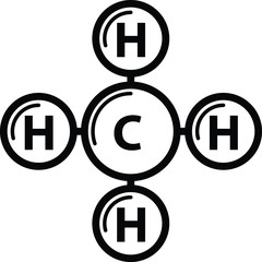 Methane (CH4) icon