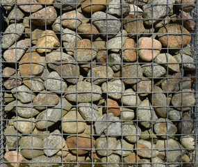 Grid and stone fence