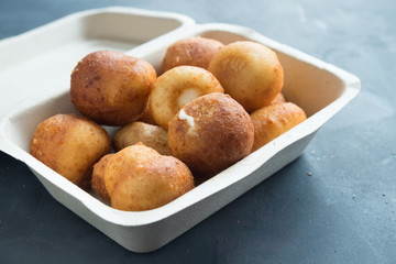 Arancini, traditional Italian rice and cheese balls