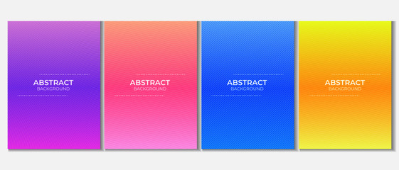 Fototapeta premium Abstrat Colorful Gradient Background Set
