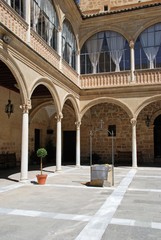 Inner courtyard of the Hospital de Santiago, Ubeda, Spain.
