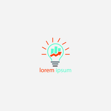 accounting financial logo design concept and bulp logo