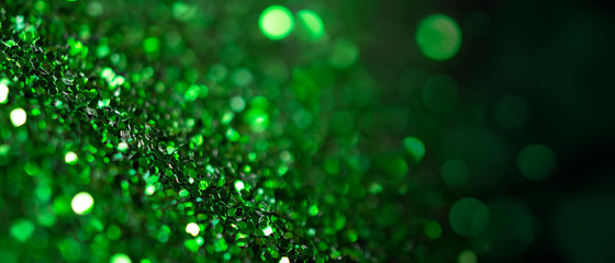 Abstract green background with bokeh effect