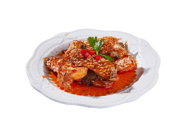 Braised fish block