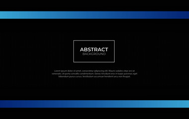 Modern abstract blue and black background design