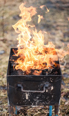 chargrill fire camp cooking wood