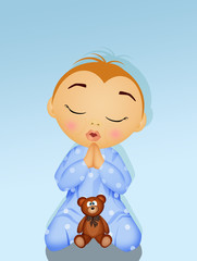 baby says the prayer